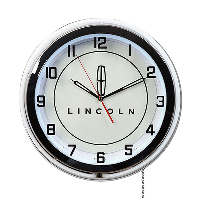 Lincoln Neon Clock