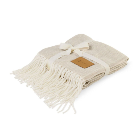 Herringbone Throw Blanket - Cream product image